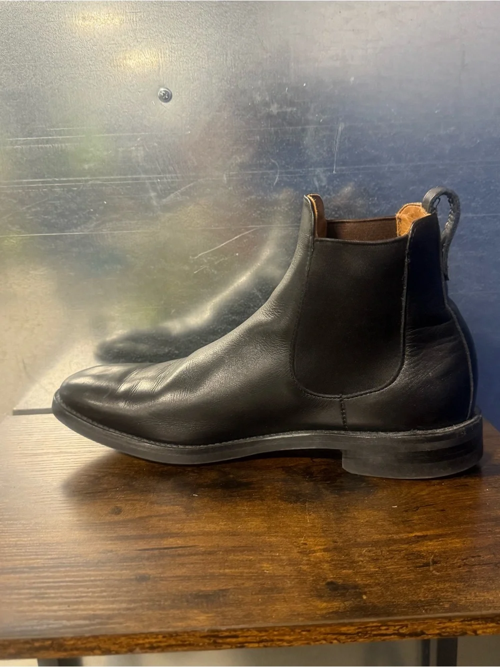 Allen Edmonds Liverpool Chelsea Boots Men's 11 D Black Leather